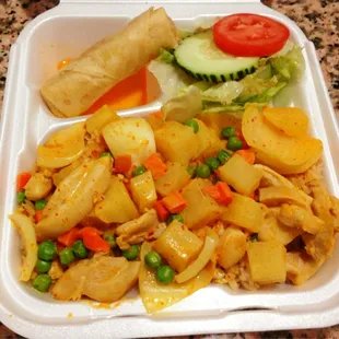 Chicken curry lunch special