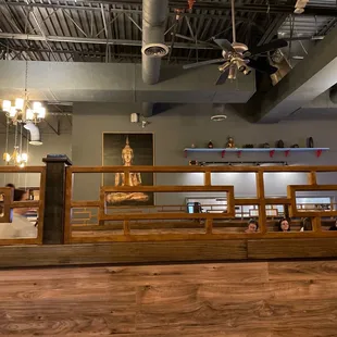 the interior of a restaurant