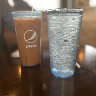 Thai ice tea and they have the best ice haha