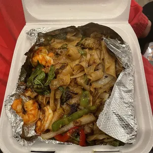 Spicy Noodles with Shrimp
