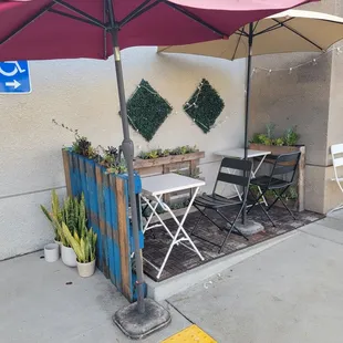 Really cozy outdoor patio.
