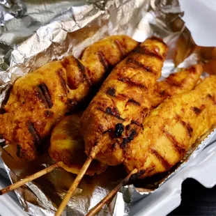 A4. Four Piece Chicken Satay