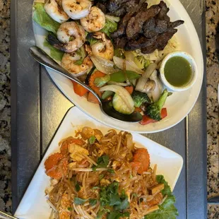 Pad Thai &amp; Crying Tiger......so good!