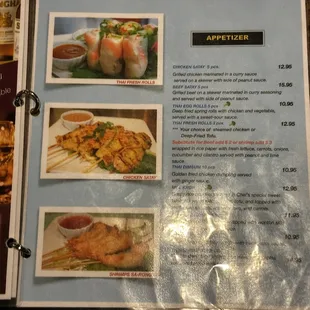 menu, fish and chips