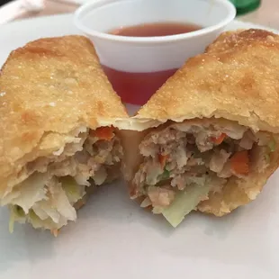 Egg roll from the appetizer menu