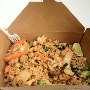 Basil fried rice goodness!
