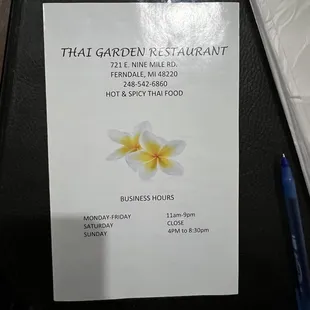 Here&apos;s the new menu