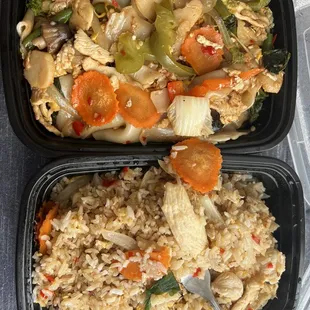 4. Thai Fried Rice 3.Pad Kee Mao (Drunken Noodles)