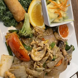 3.Pad Kee Mao (Drunken Noodles) with chicken