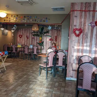 Inside the restaurant. (Zoom in on the pictures!)