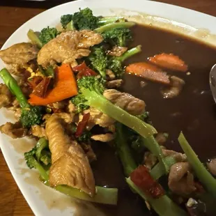 Broccoli and oyster sauce (chicken)