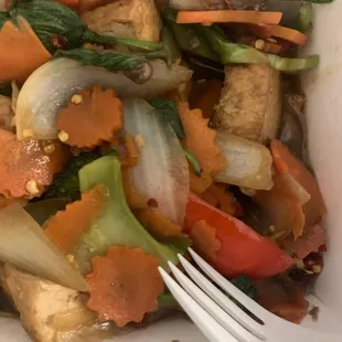 16. Spicy Basil with tofu