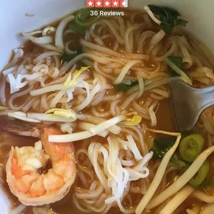 This pad Thai soup is a life saver when your feeling sick!