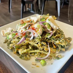Yum Watercress Salad - crunchy &amp; flavorful!