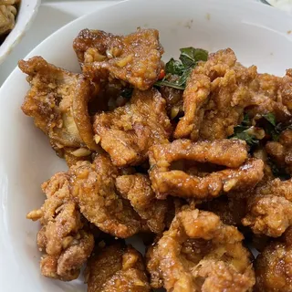 46. Crispy Calamari with Basil