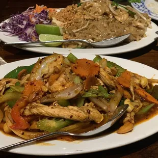 Pad Thai and Cashew chicken