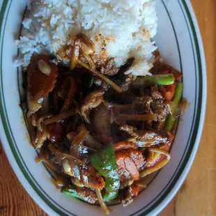 Lunch special with beef