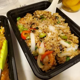 Shrimp basil fried rice