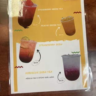 Drink Menu