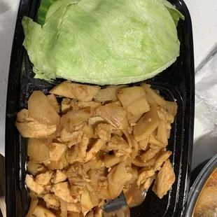 Chicken lettuce wraps