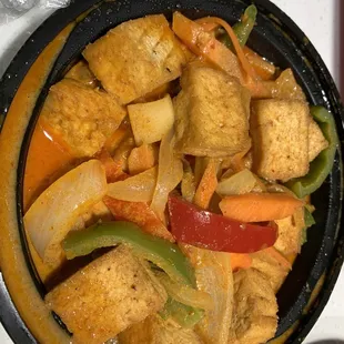 Red curry tofu
