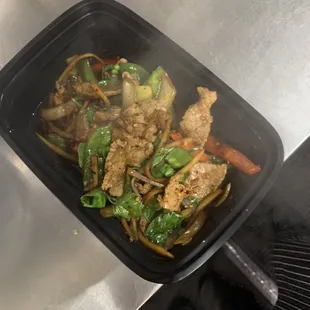 Basil beef