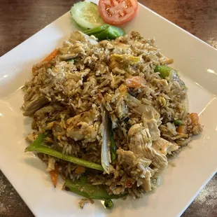 Thai fried rice chicken