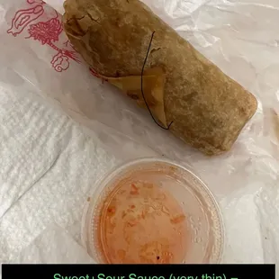 08/01/2023 - 2x Spring Roll (Po Pia) with Sweet+Sour Sauce = $6.95