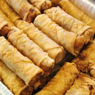 Pork taro eggrolls
