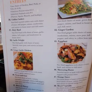 Thai Gusto- Menu