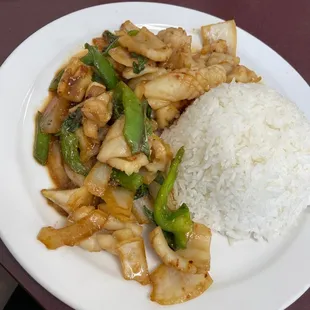 Stir Fried Squid