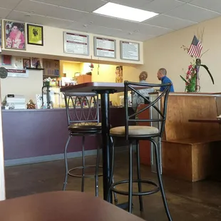 View of the counter.