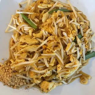 Chicken Pad Thai - large portion! Had to take some home.