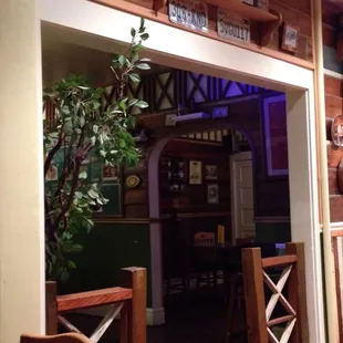 Interior of restaurant