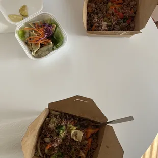 A3. Veggie Dumplings  N8. Spicy Fried Rice  N9. Veggie Fried Rice