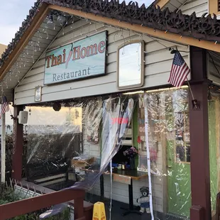 Thai Home Restaurant from window.