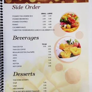 Menu page 10 as of 1/31/21.