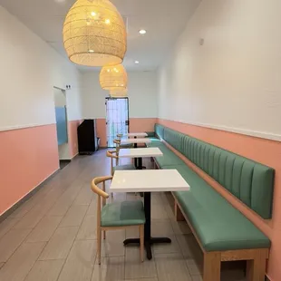 interior, sushi and sashimi