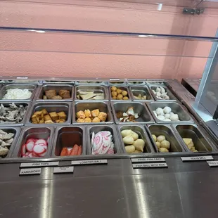 Fish ball and tofu section