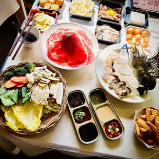 Selections of Meat , Vegetables and Seafood !!