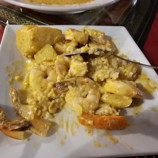 Musaman curry with shrimp