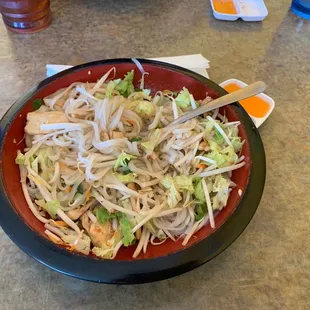 Chicken Noodle Pork or Chicken Noodles Bowl