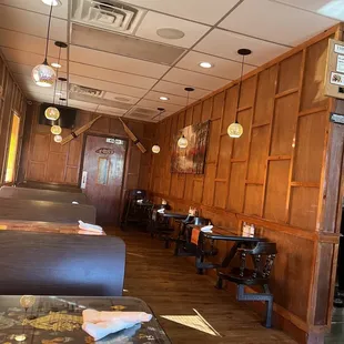 the interior of the restaurant