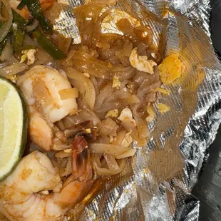 Pad Thai w/ Shrimp ($20)