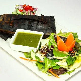 Salmon Wrapped in Banana Leaves