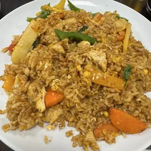 Red Curry chicken  fried rice