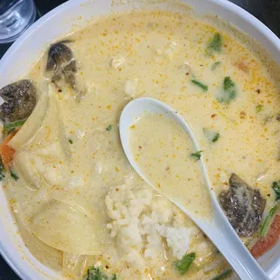 Tom Kha Soup with rice