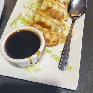 Fried chicken dumplings