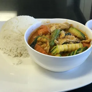 Penang Curry Chicken with mixed veggies #71