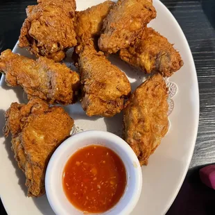 Crispy chicken wings